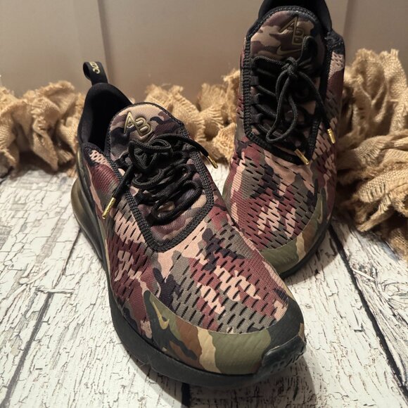 Mens Nike AirMax Sneakers Camo Black - Picture 1 of 6